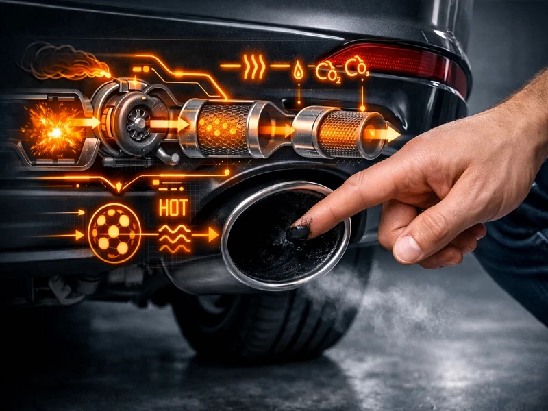 Как проверить состояние выхлопной системы при осмотре авто